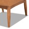 Baxton Studio Arvid Mid-Century Modern Tan Faux Leather and Walnut Brown Finished Wood Dining Chair 175-10838-Zoro - alternate 4